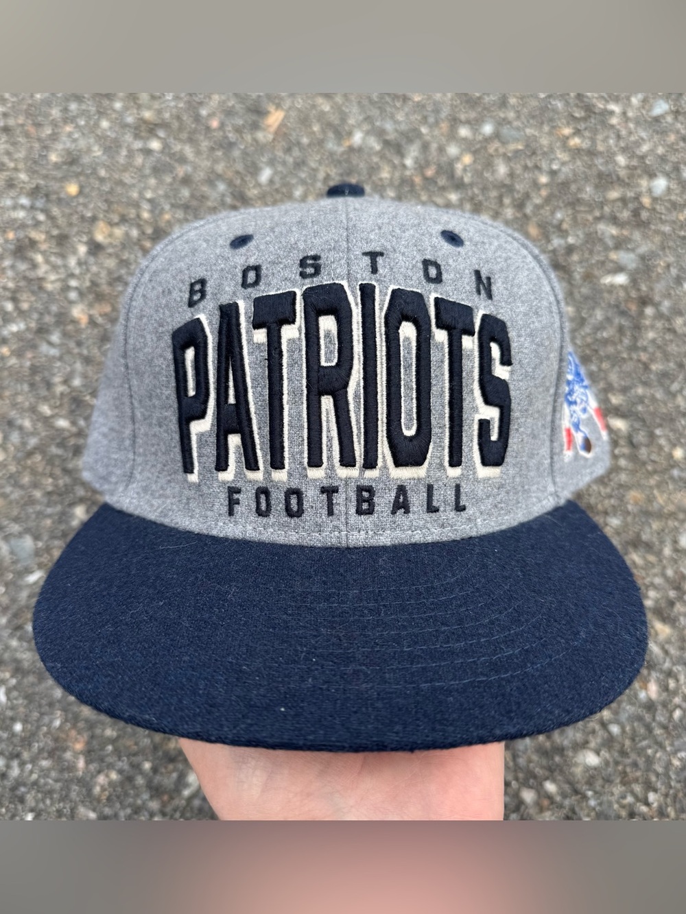 New England Patriots Snapback Hat Men Adult One Size Fits All Adjustable Gray